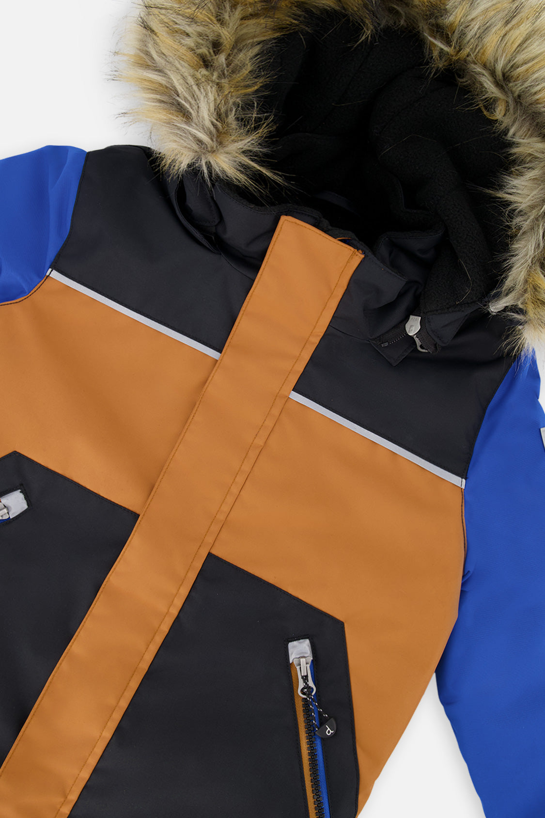 Deux par Deux Two Piece Discover Snowsuit Black Brown And Blue