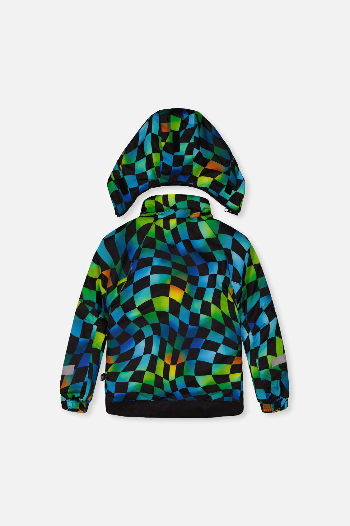 Deux par Deux PLAY checkerboard snowsuit, alternate view 3