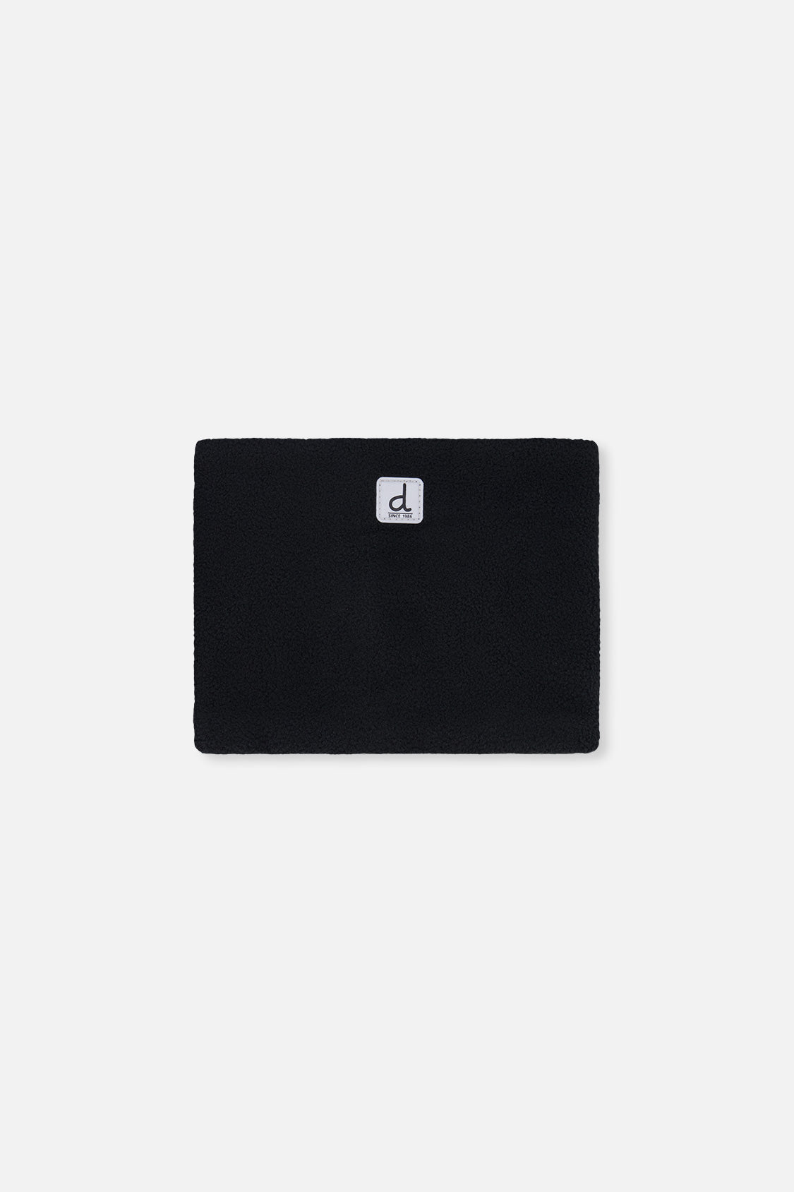 Polar fleece neckwarmer included with the royal blue and green Deux par Deux PLAY snowsuit