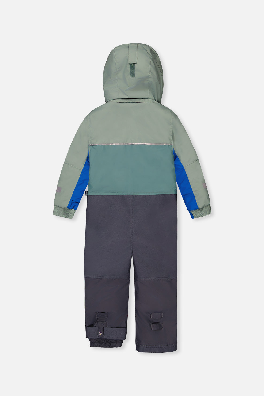 Kids One Piece Play Snowsuit Sage Green And Grey-4