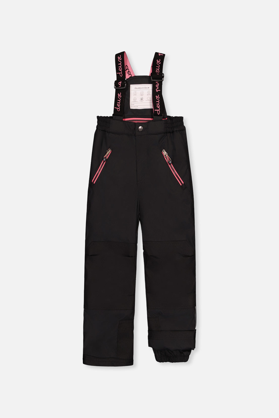 Deux par Deux PLAY black zebra print snowsuit, alternate view 5