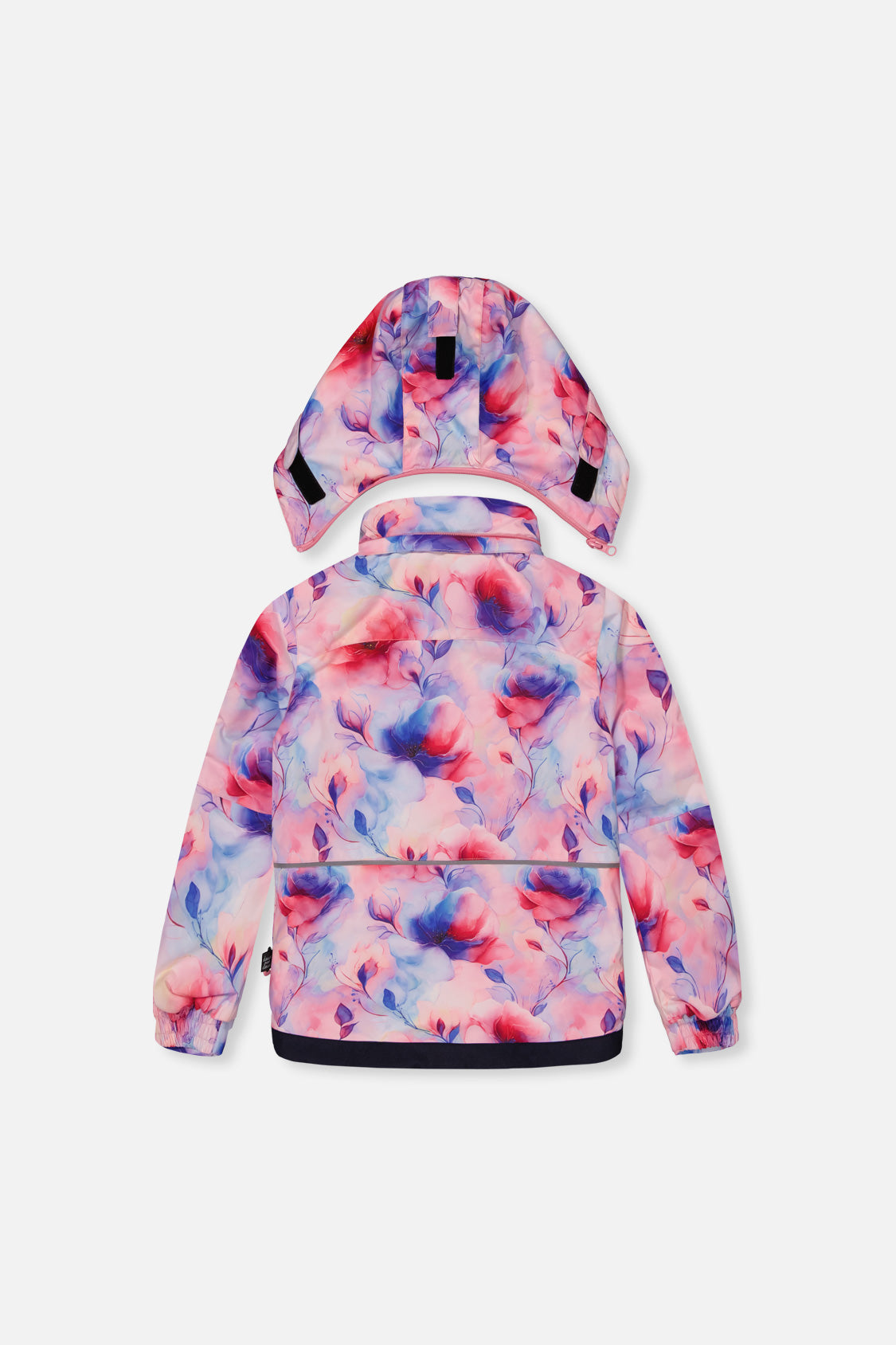 Deux par Deux PLAY mauve floral and navy snowsuit, alternate view 3