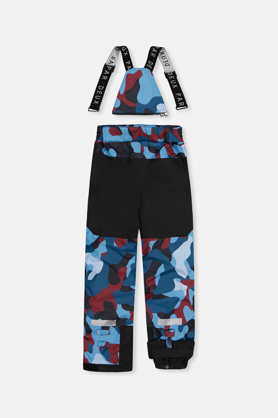 Deux par Deux boys' TEKNIK two-piece snowsuit in blue and red camouflage – additional view 6