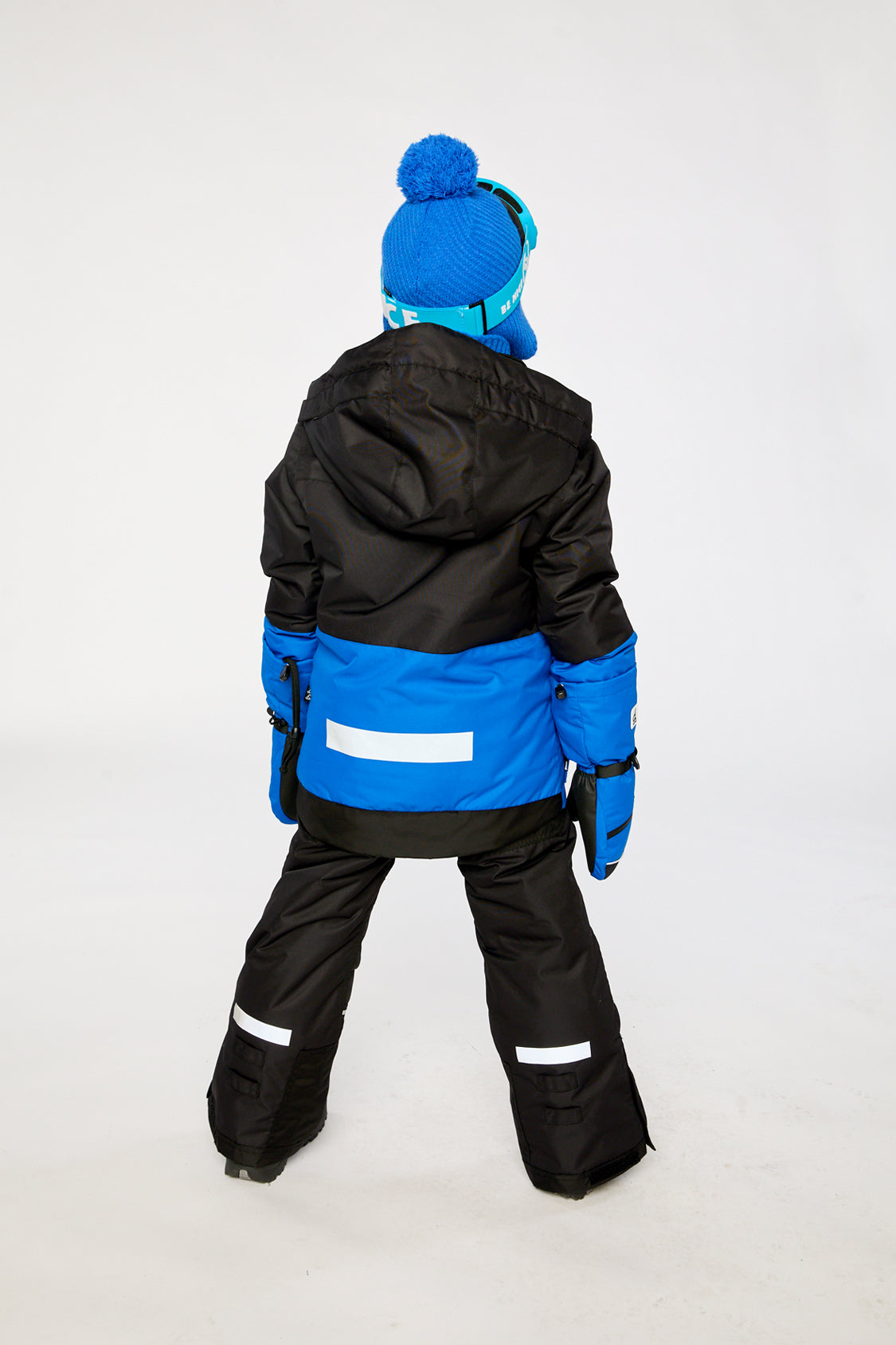 Two Piece Teknik Snowsuit Royal Blue And Red-3