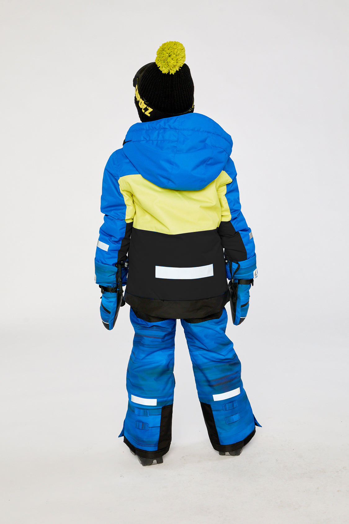 Two Piece Teknik Snowsuit Royal Blue And Yellow-3
