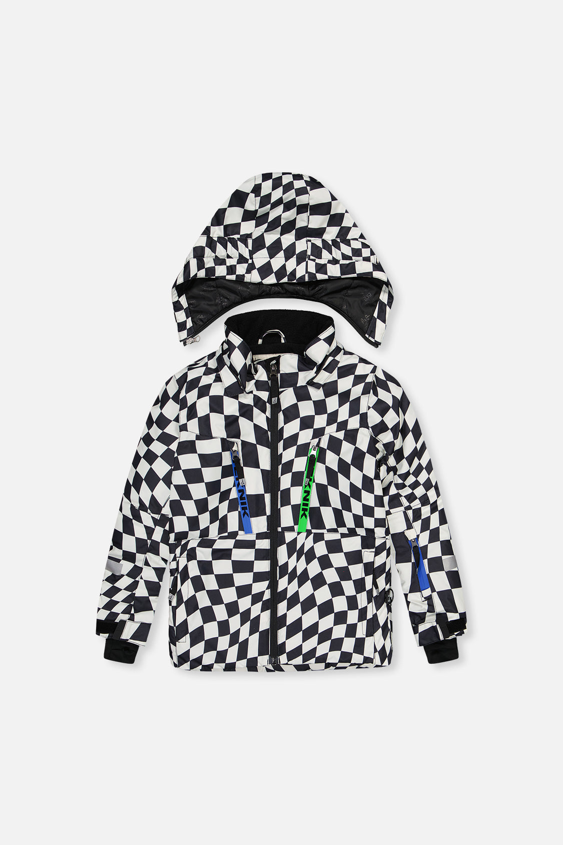 Two Piece Teknik Snowsuit White Checkered Print-4