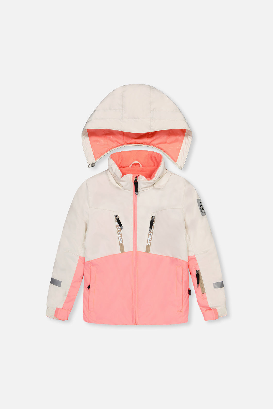 Two Piece Teknik Snowsuit Off-White And Pink-4