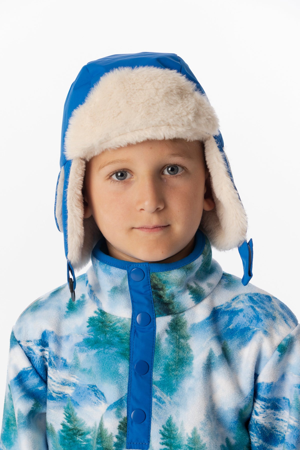 Lined Chapka Blue-1