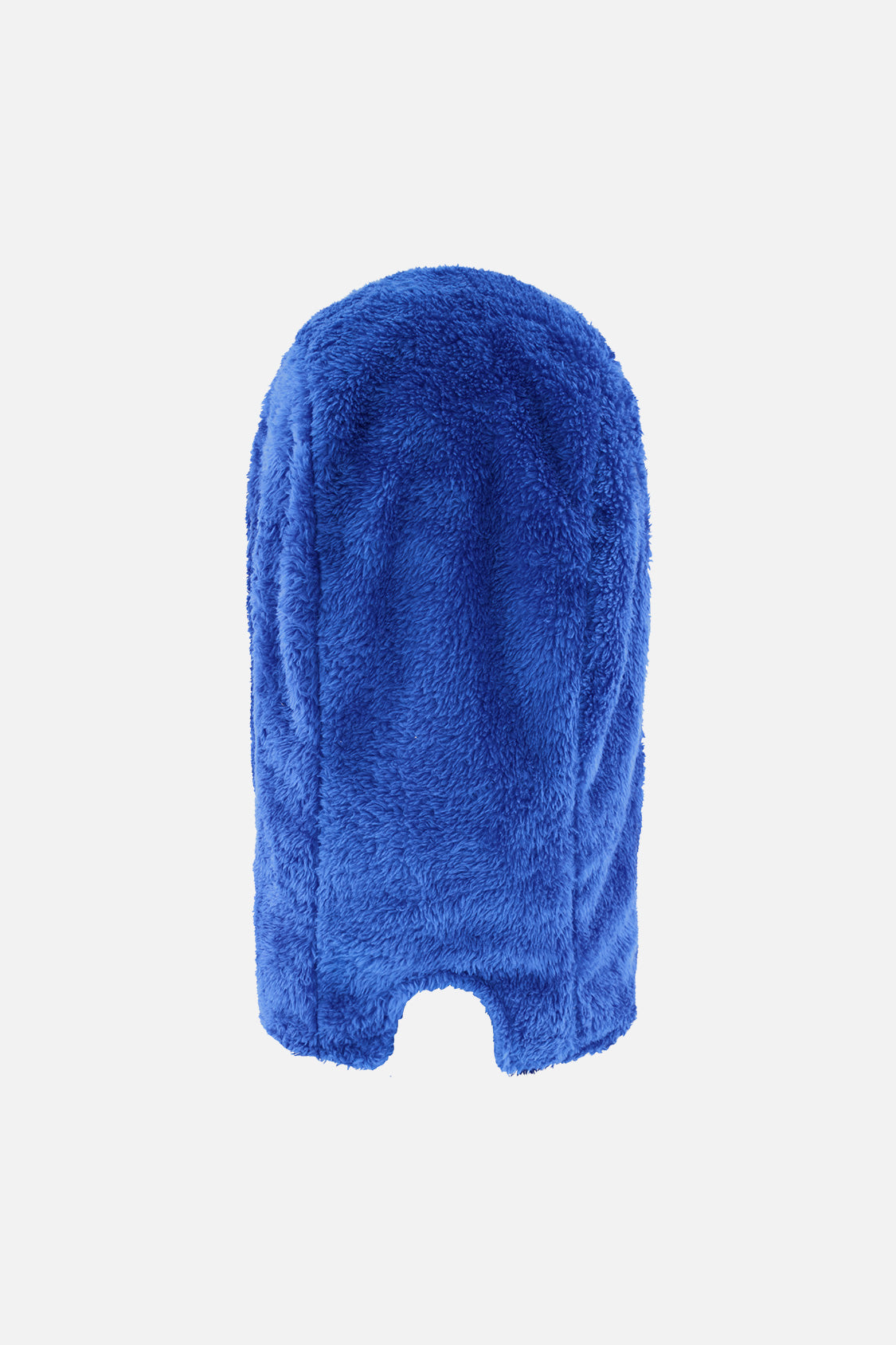 Blue plush fleece balaclava by Deux par Deux, back view