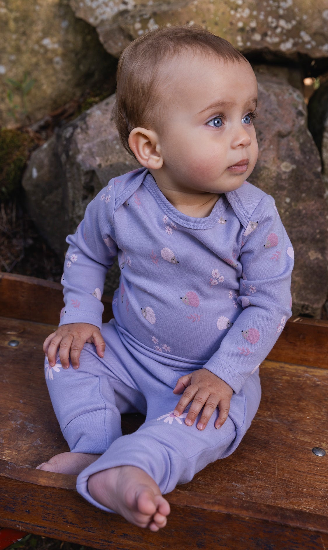 Organic Cotton Evolutive Pants Violet-1