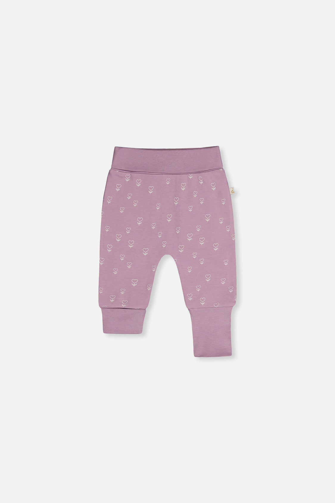 Two Pack Organic Cotton Evolutive Pants Purple Floral Print-1