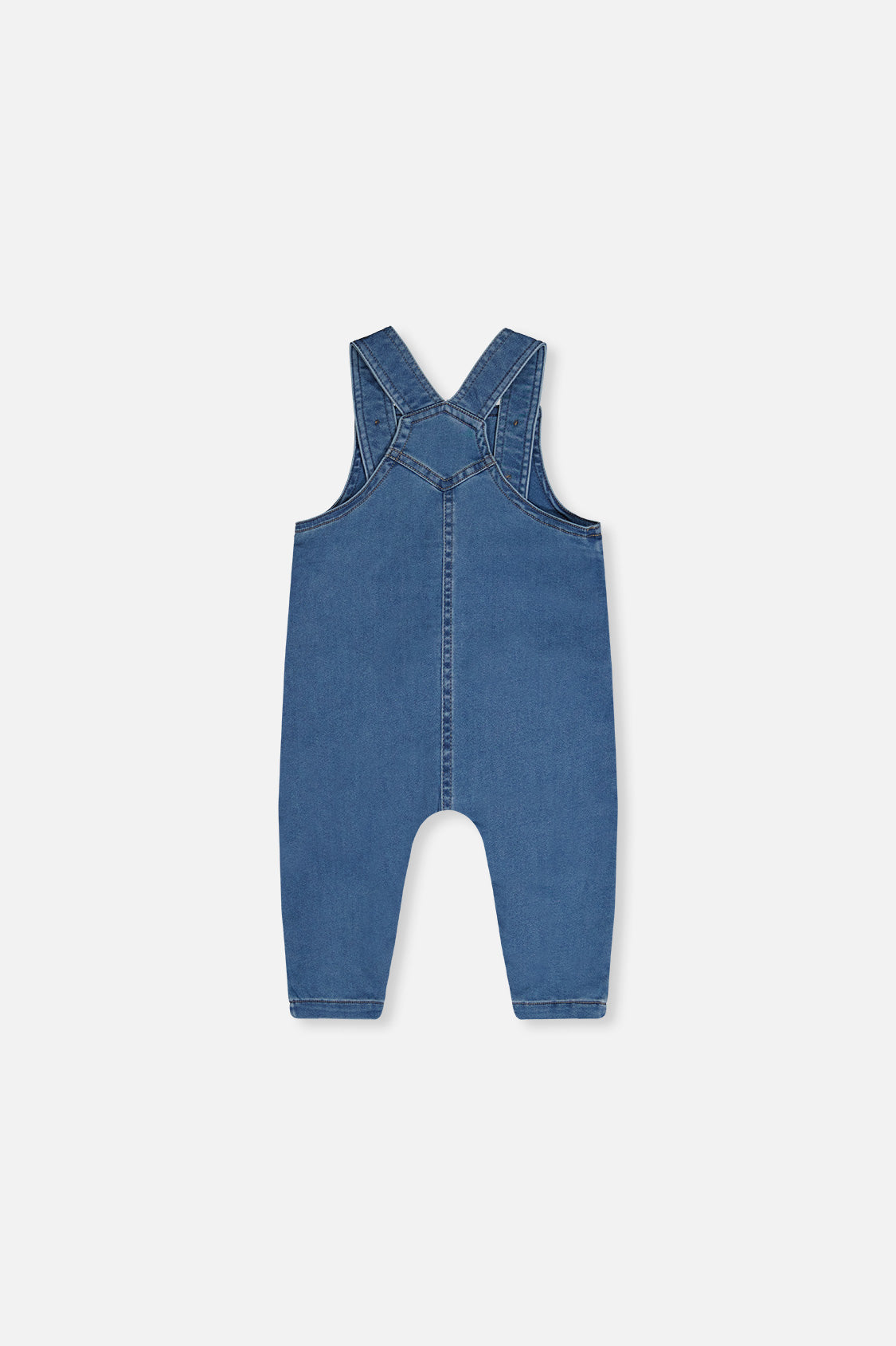 French Terry Denim Overall Light Blue Denim-2