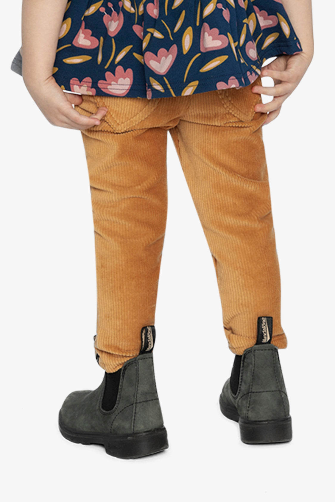 Deux par Deux Stretch Velour Treggings Yellow