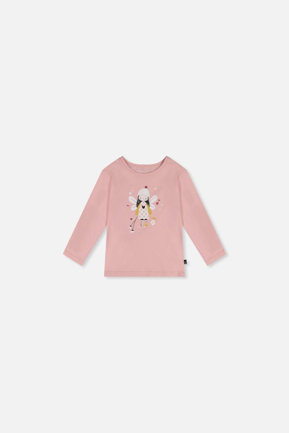 Baby Organic Cotton T-Shirt Pale Dusty Pink-0