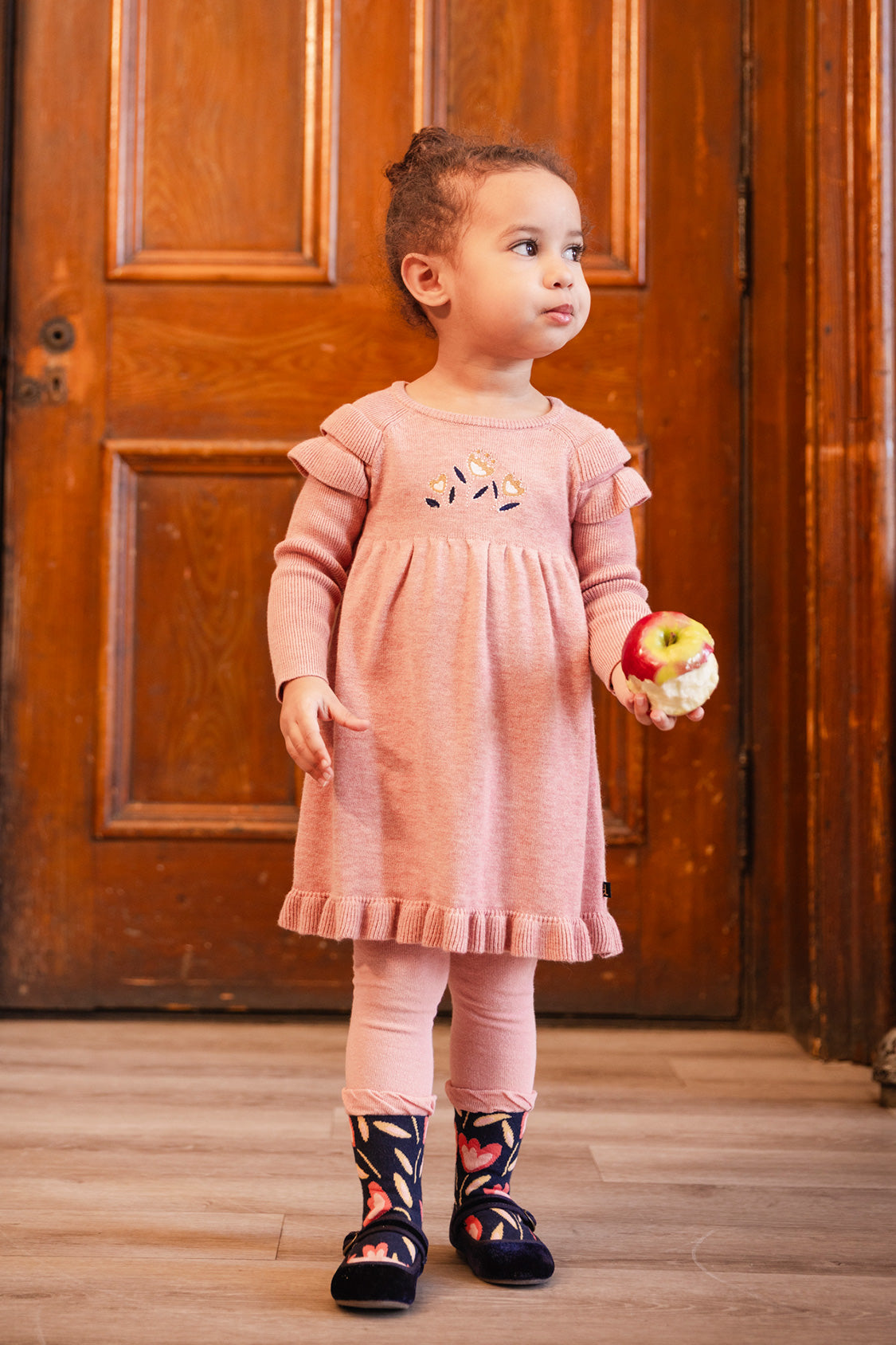 Knitted Dress Pink-1