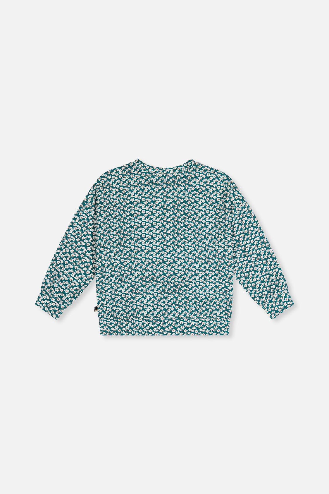 Deux par Deux Printed Jersey Long Sleeve T-Shirt Green Floral Print product image P2