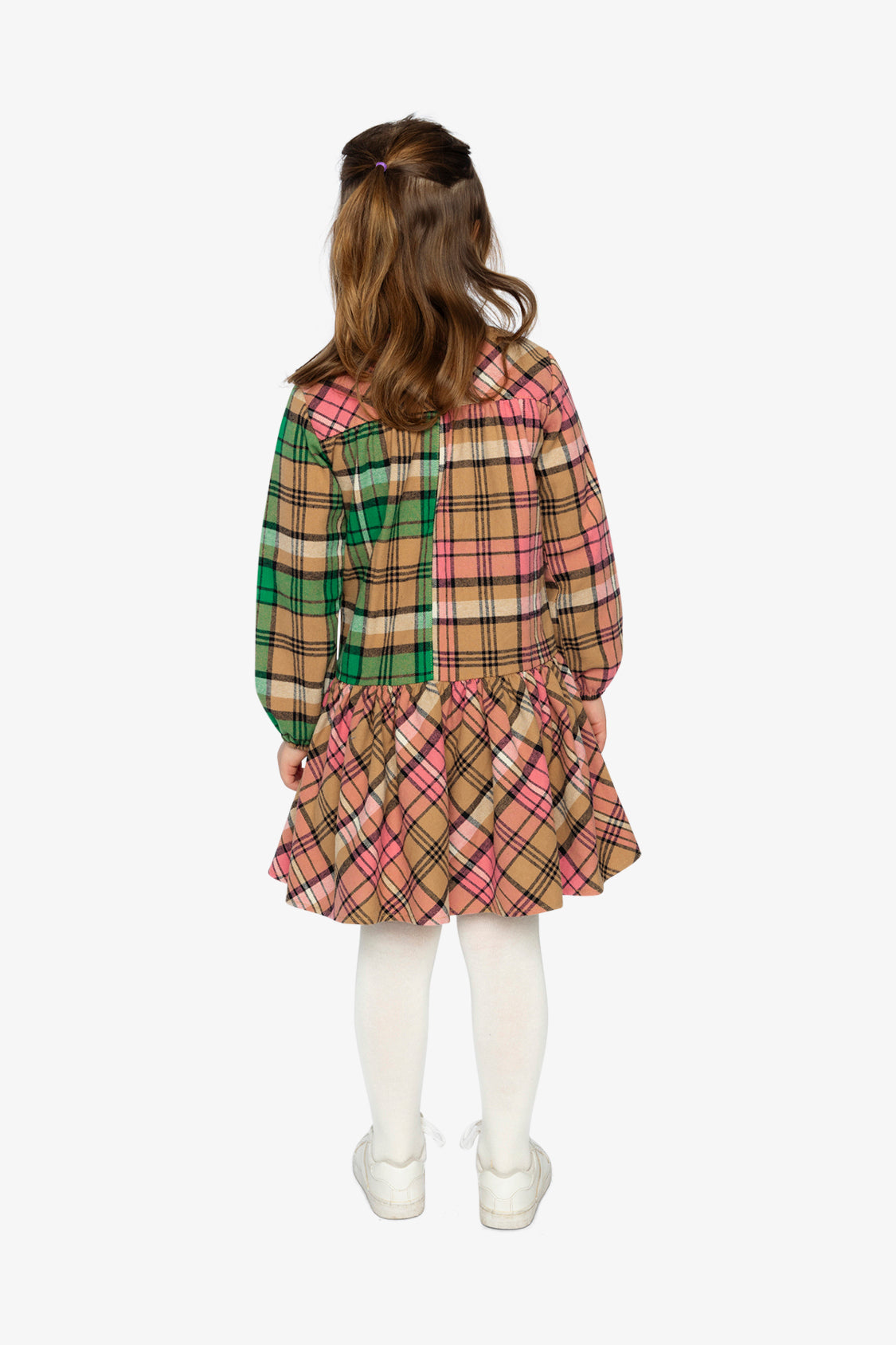 Shirt Plaid Dress Pink And Green-3