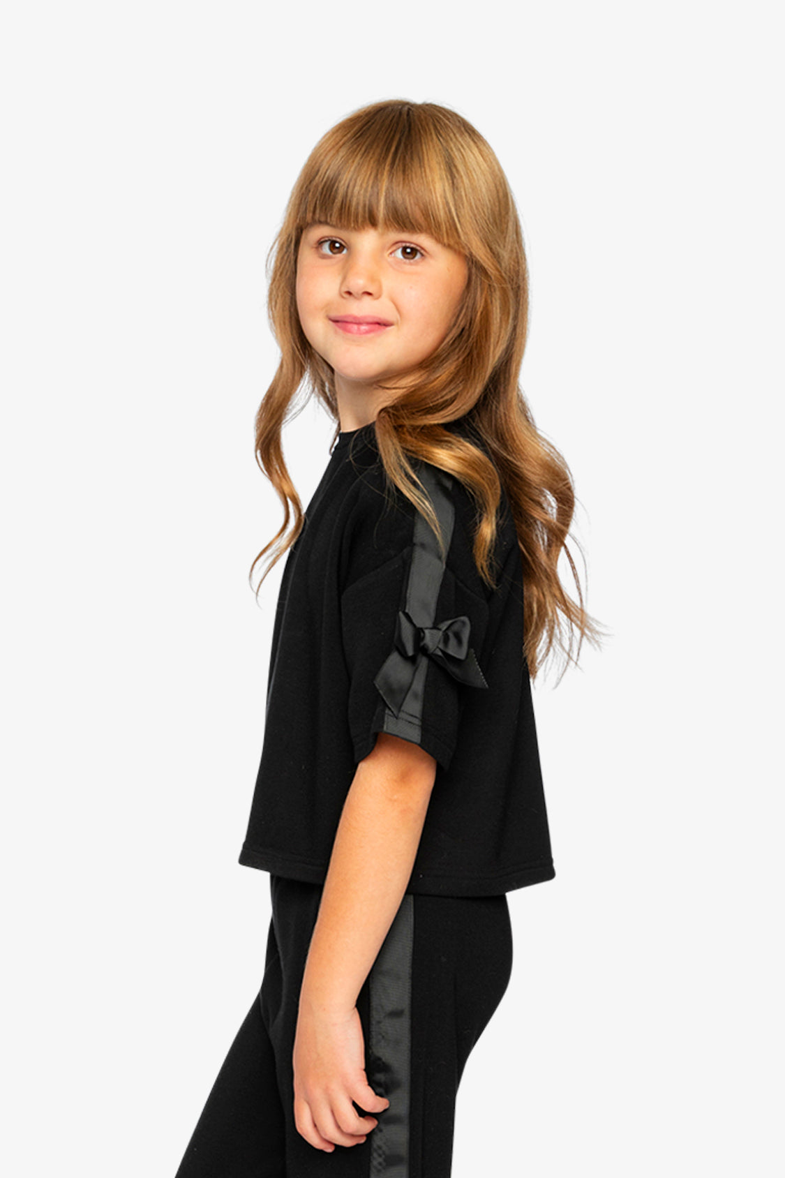 Short Sleeve Milano Top Black-4