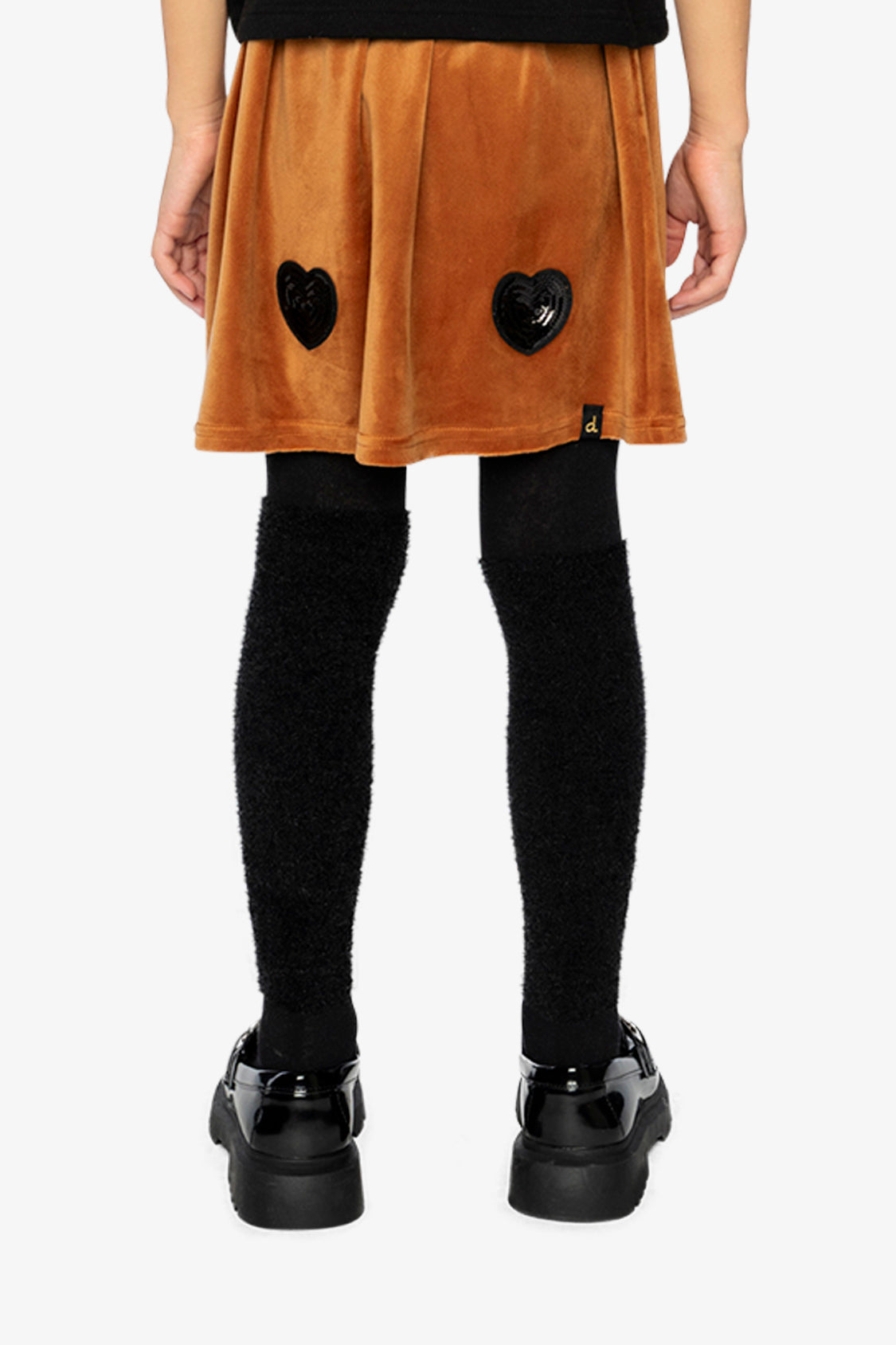 Velvet Skirt Brown-3