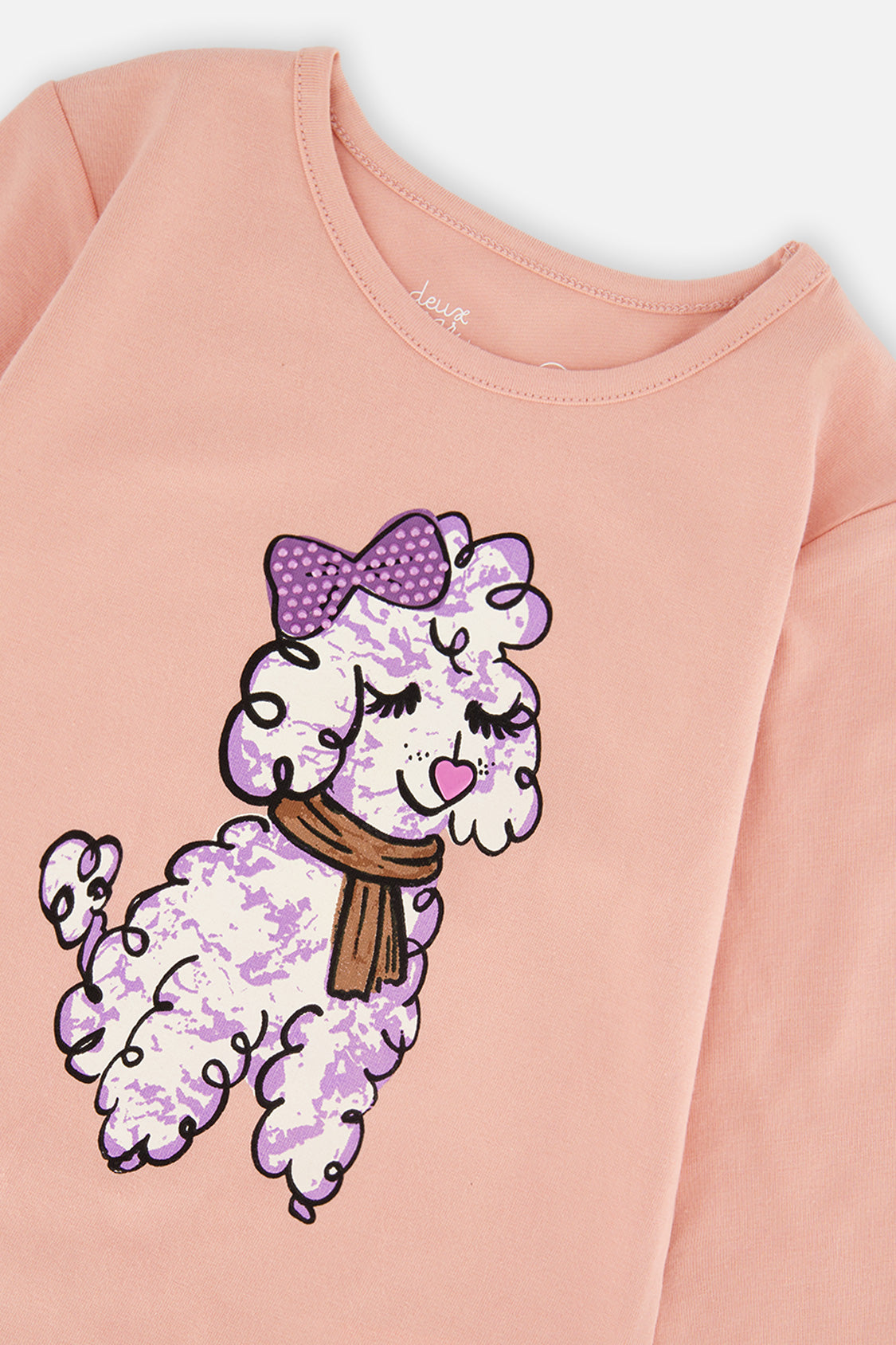 Long Sleeve Organic Cotton T-Shirt Pink-2