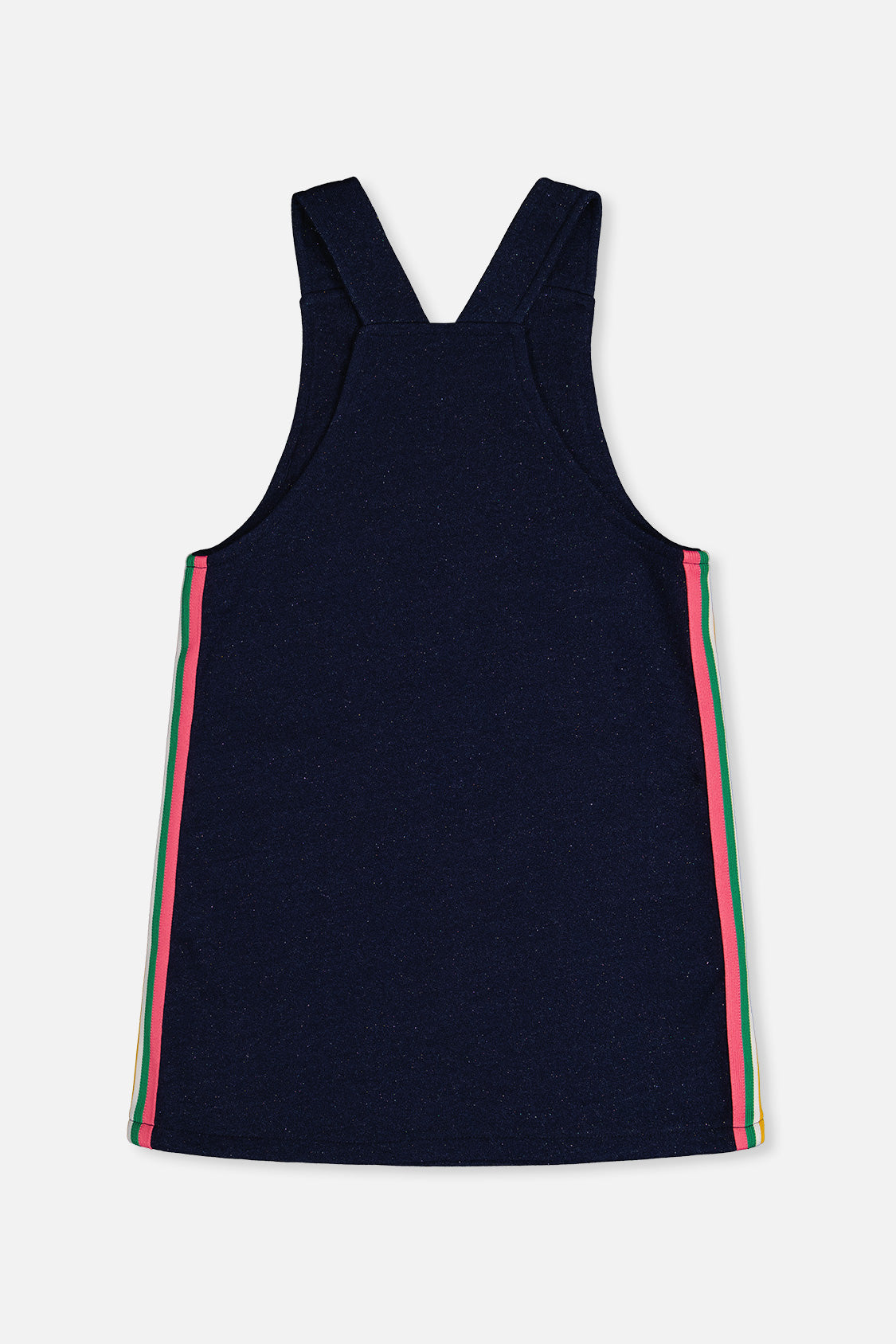 French Terry Dress Navy Blue Denim-4