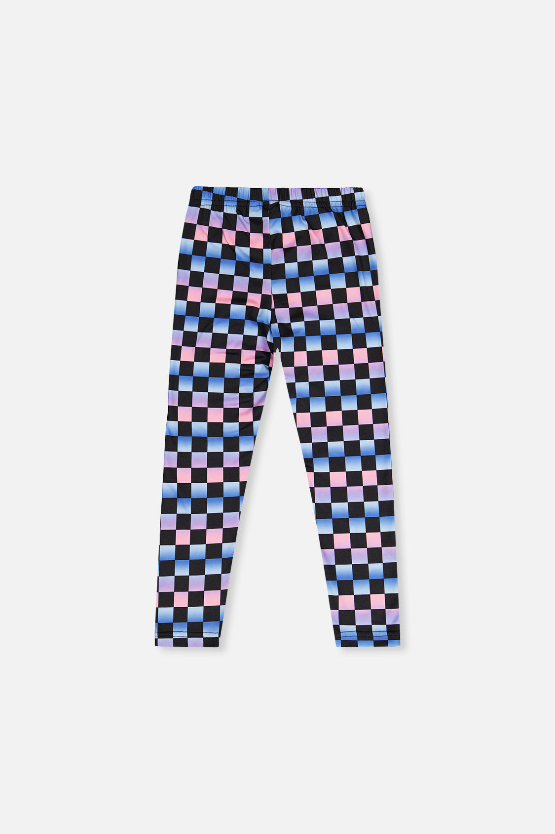 Deux par Deux Leggings Black Checkered Print product image P2