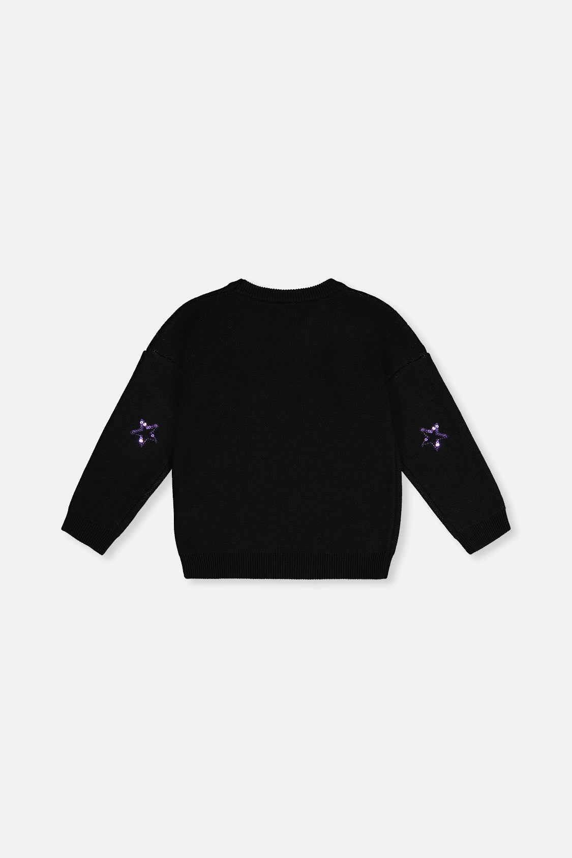 Deux par Deux Knitted Sweater Black And Mauve product image P2