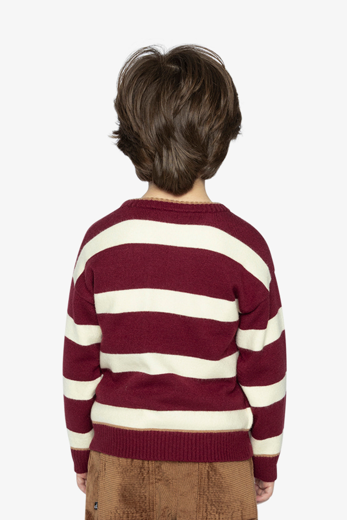Knit Sweater Red And White Stripes-3