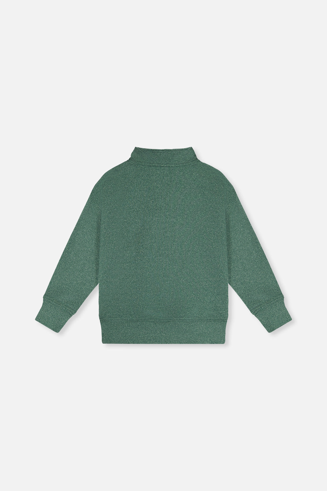 Deux par Deux Half Zip Mock Neck Sweater Dark Green product image P2