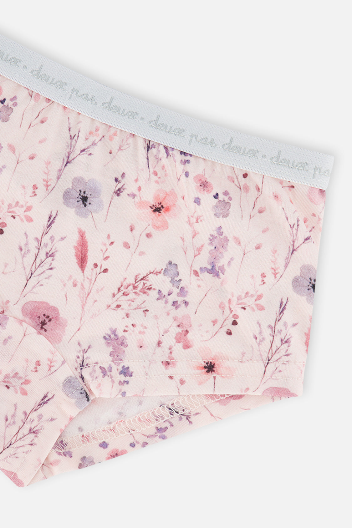 Boyshort Panty Pack Of 3 Pink Floral Prints-2