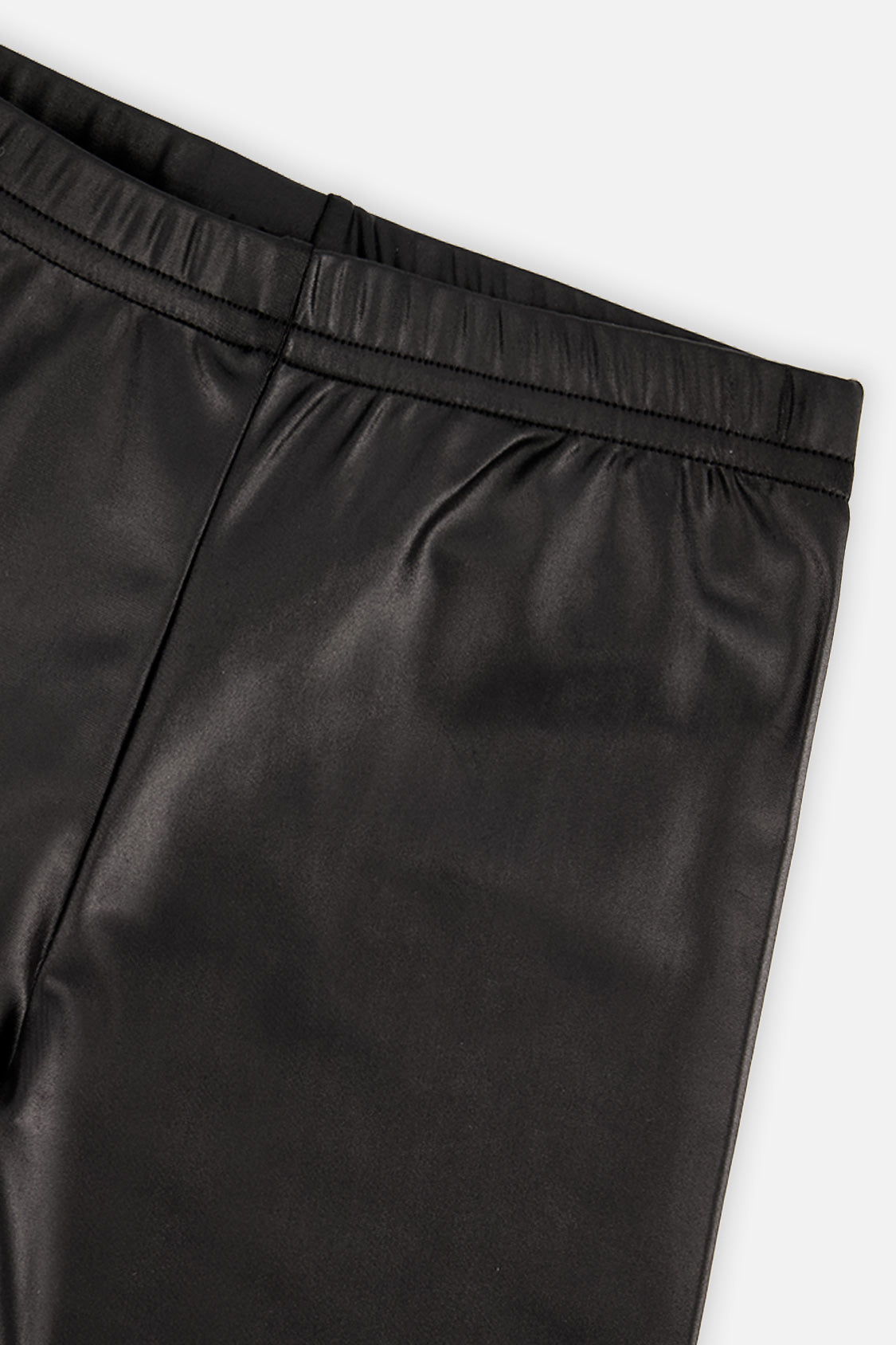 Deux par Deux Faux Leather Leggings Black