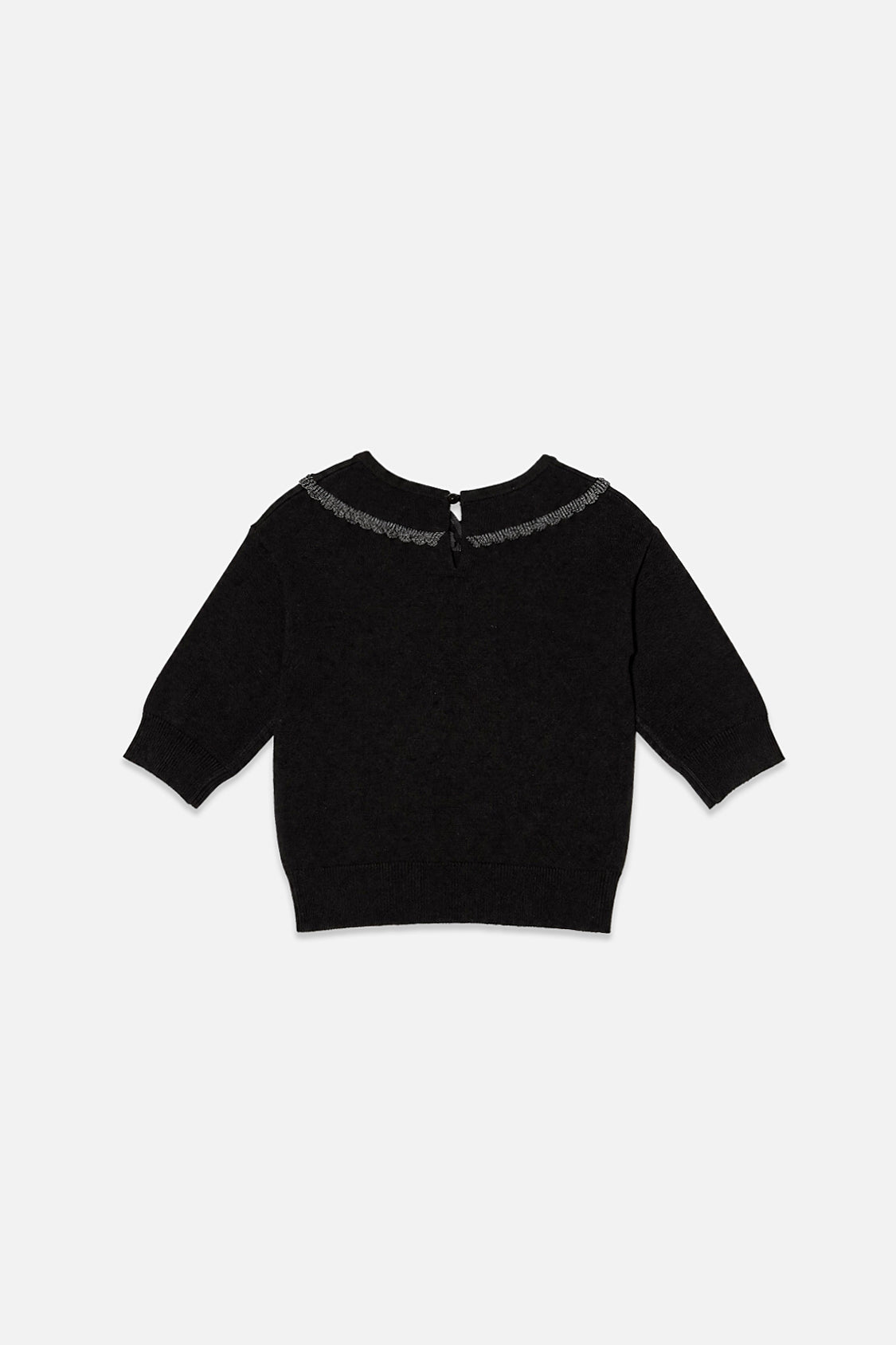 Knitted Sweater Black And Gold-2