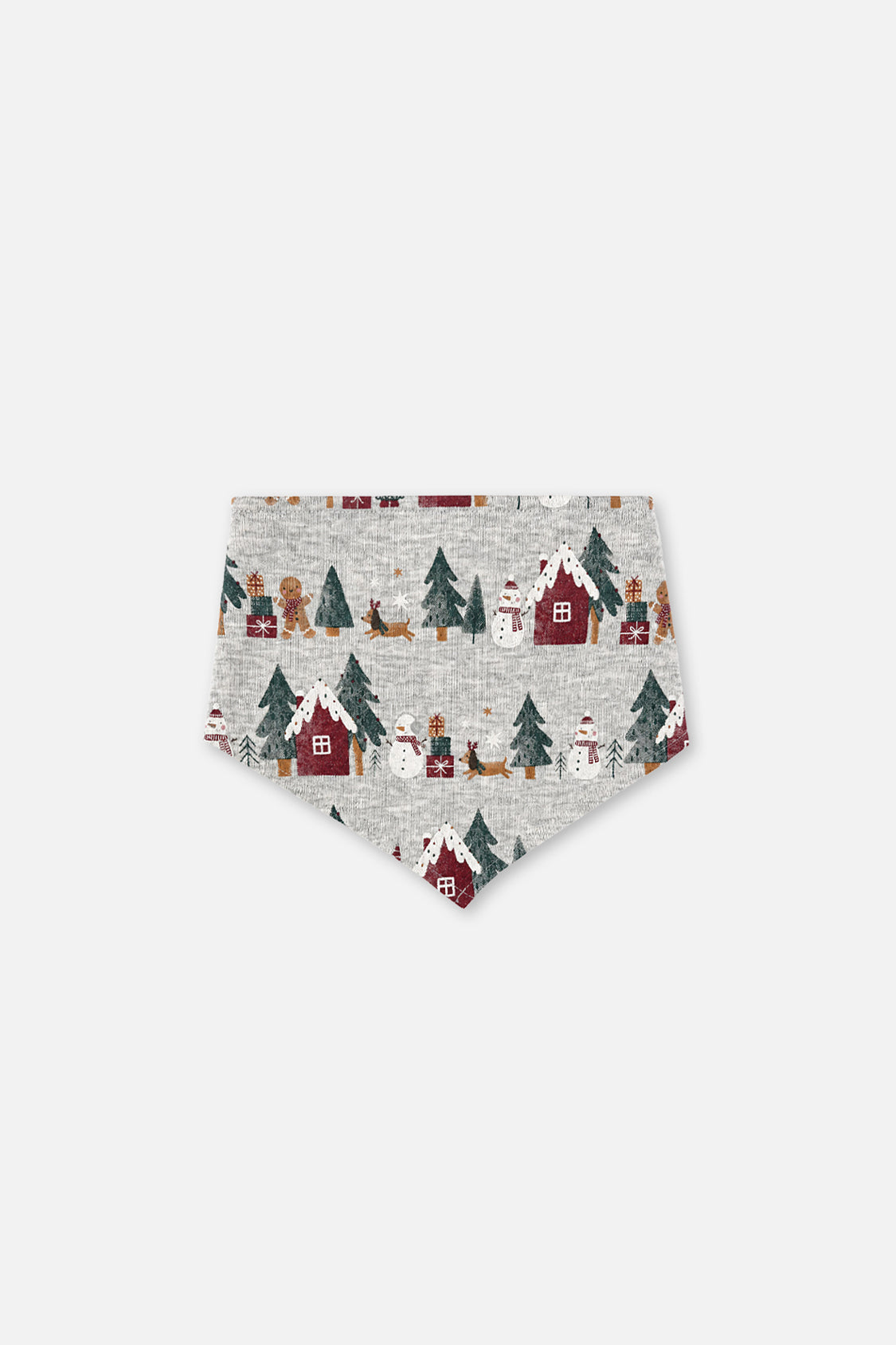 Organic Cotton One Piece Christmas Bandana For Dogs Holiday Print-0
