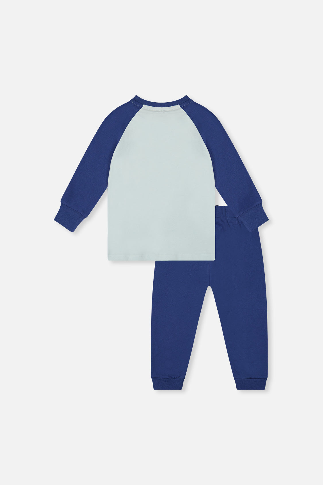 Organic Cotton T-Shirt & Pant Set Very Pale Turquoise-3