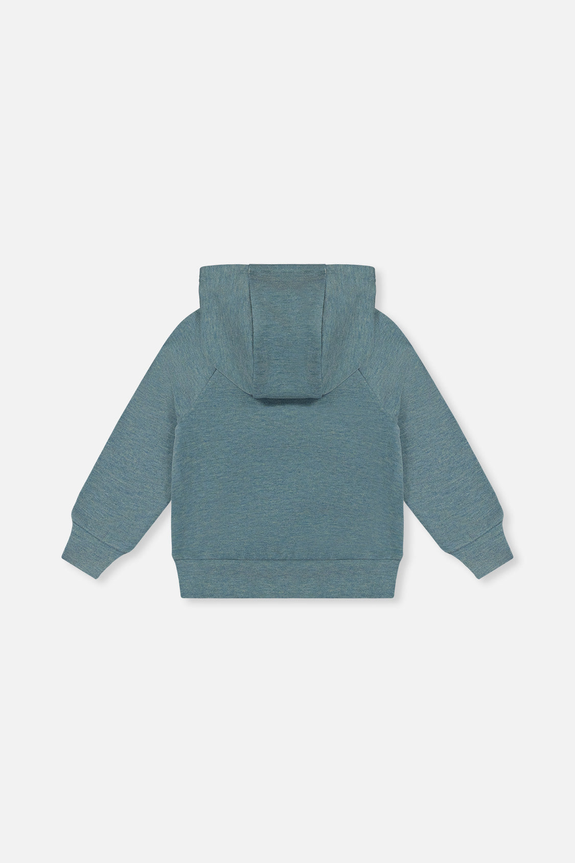 Deux par Deux Hoodie With Screenprint Pale Turquoise