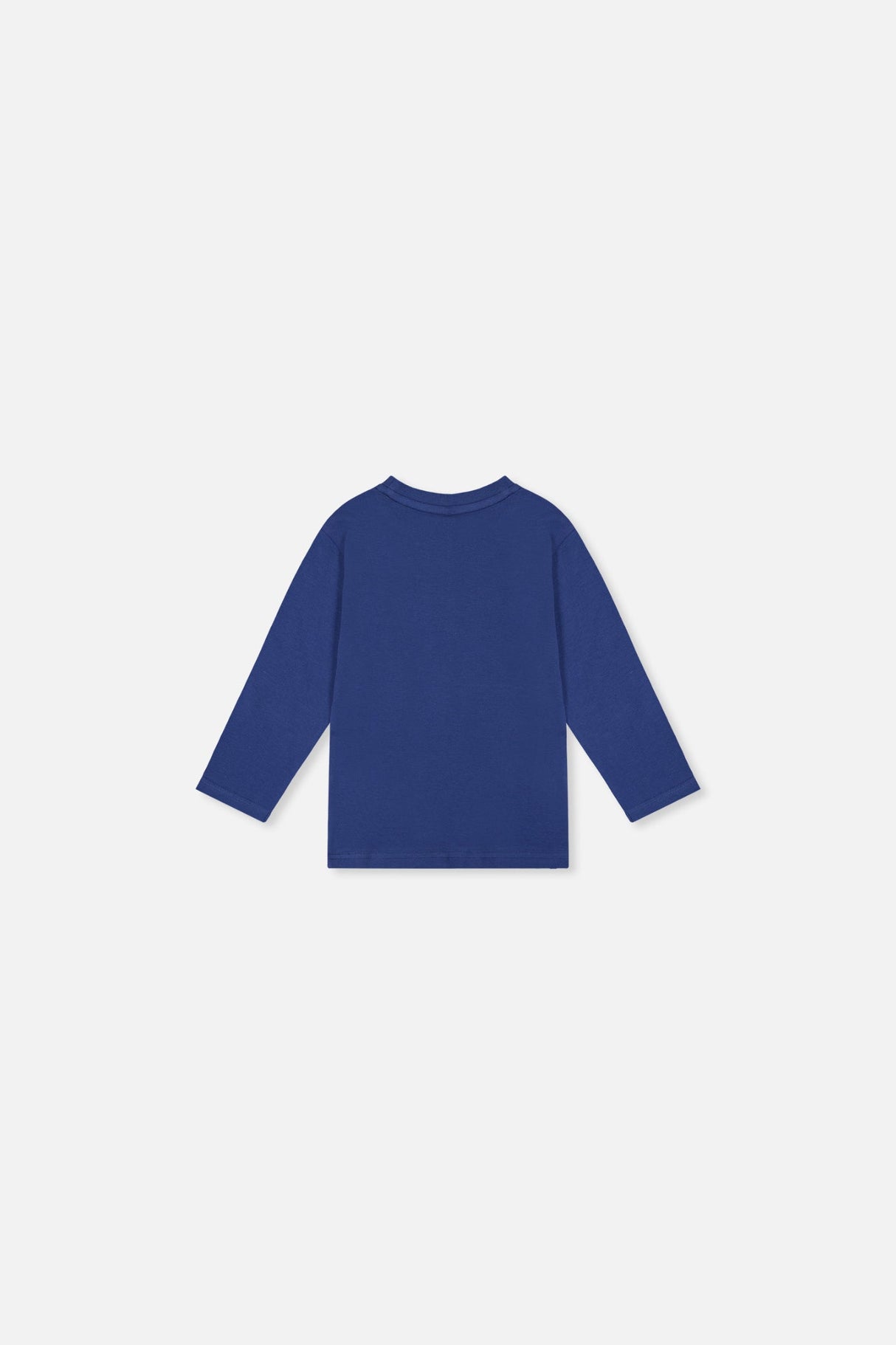 Baby Long Sleeve Organic Cotton T-Shirt Blue-2