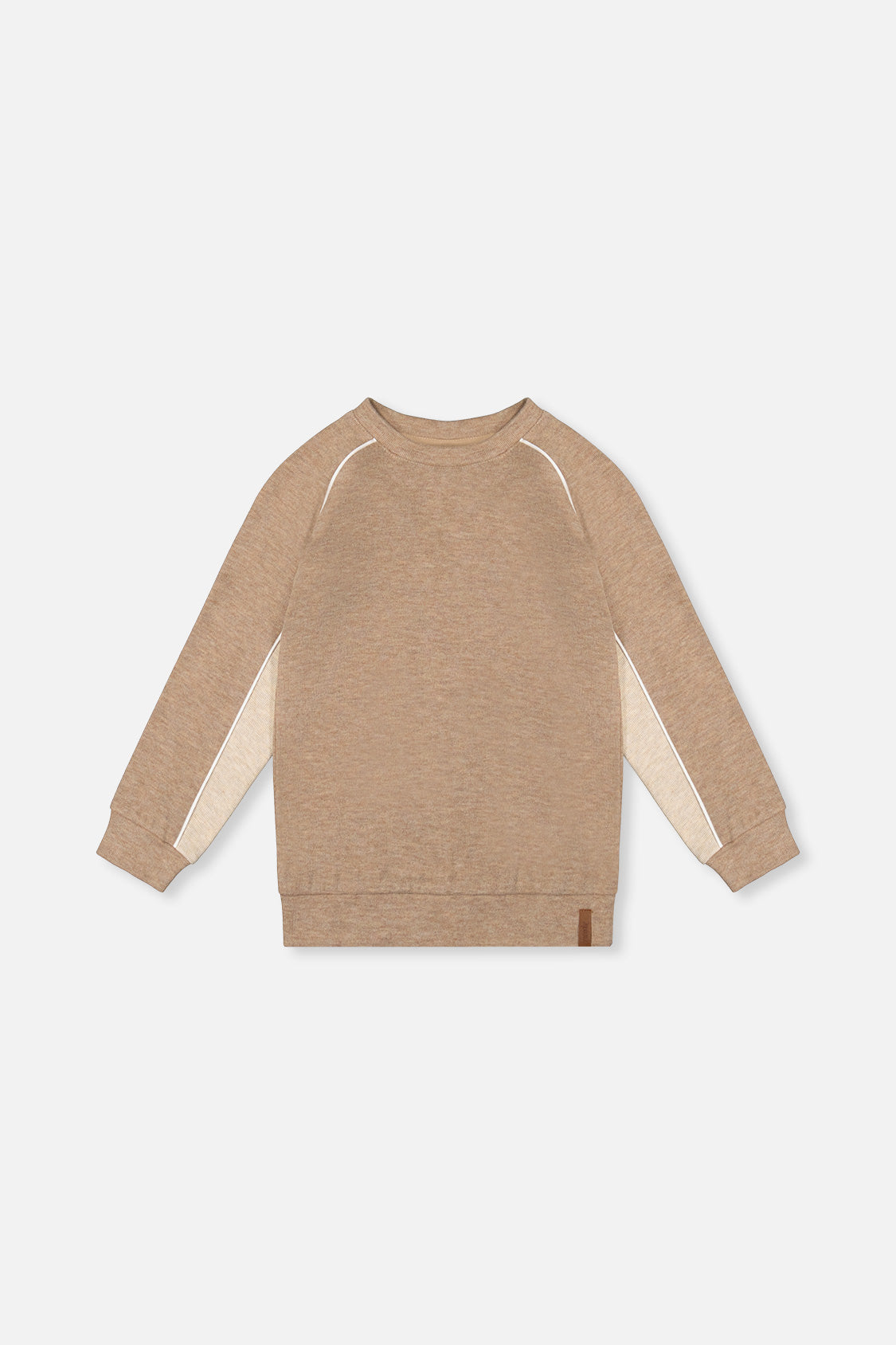 Brushed Jersey Top With Raglan Sleeves Taupe-0