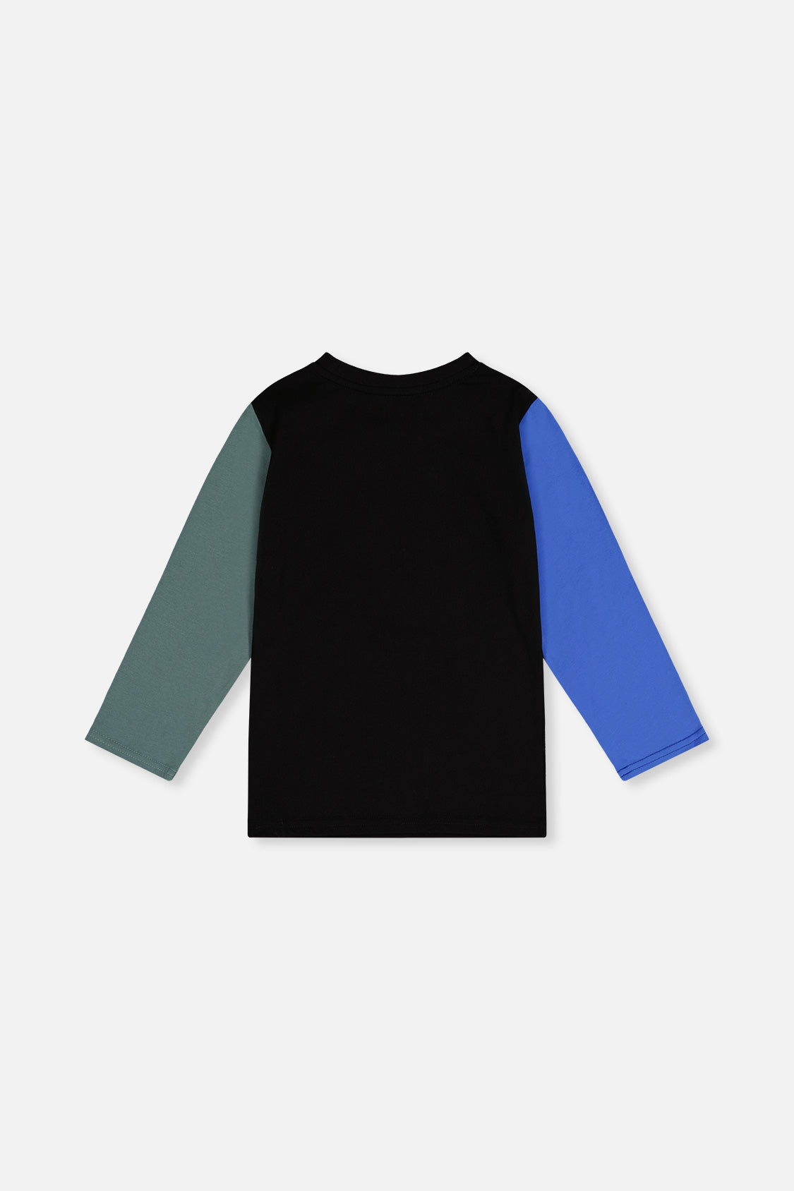 Deux par Deux Long Sleeve T-Shirt Black, Blue And Green