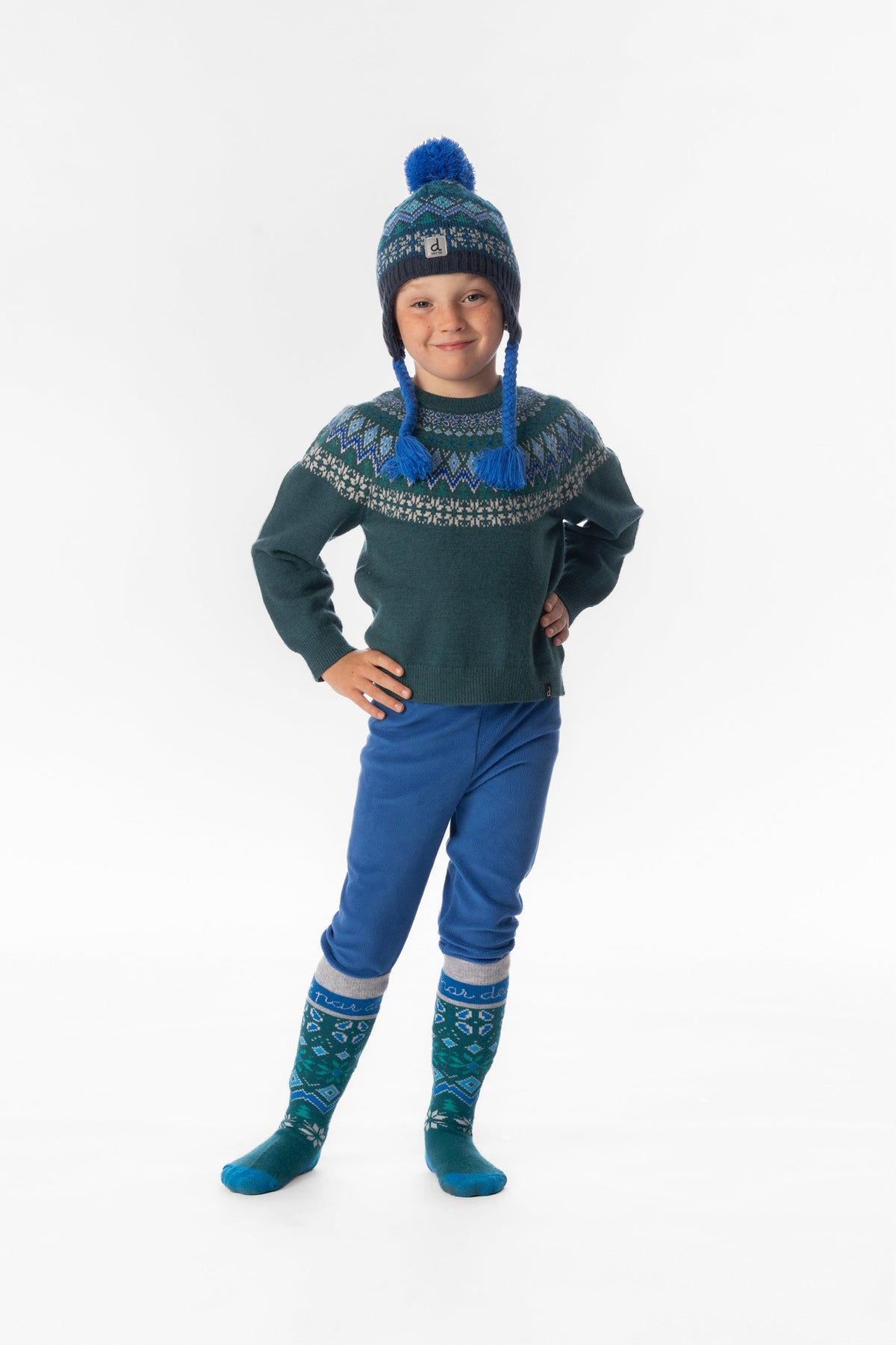 Thermal Underwear Leggings Blue-1