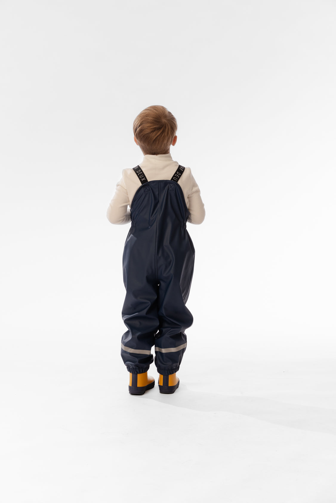 Deux par Deux Rain Overalls Dark Blue