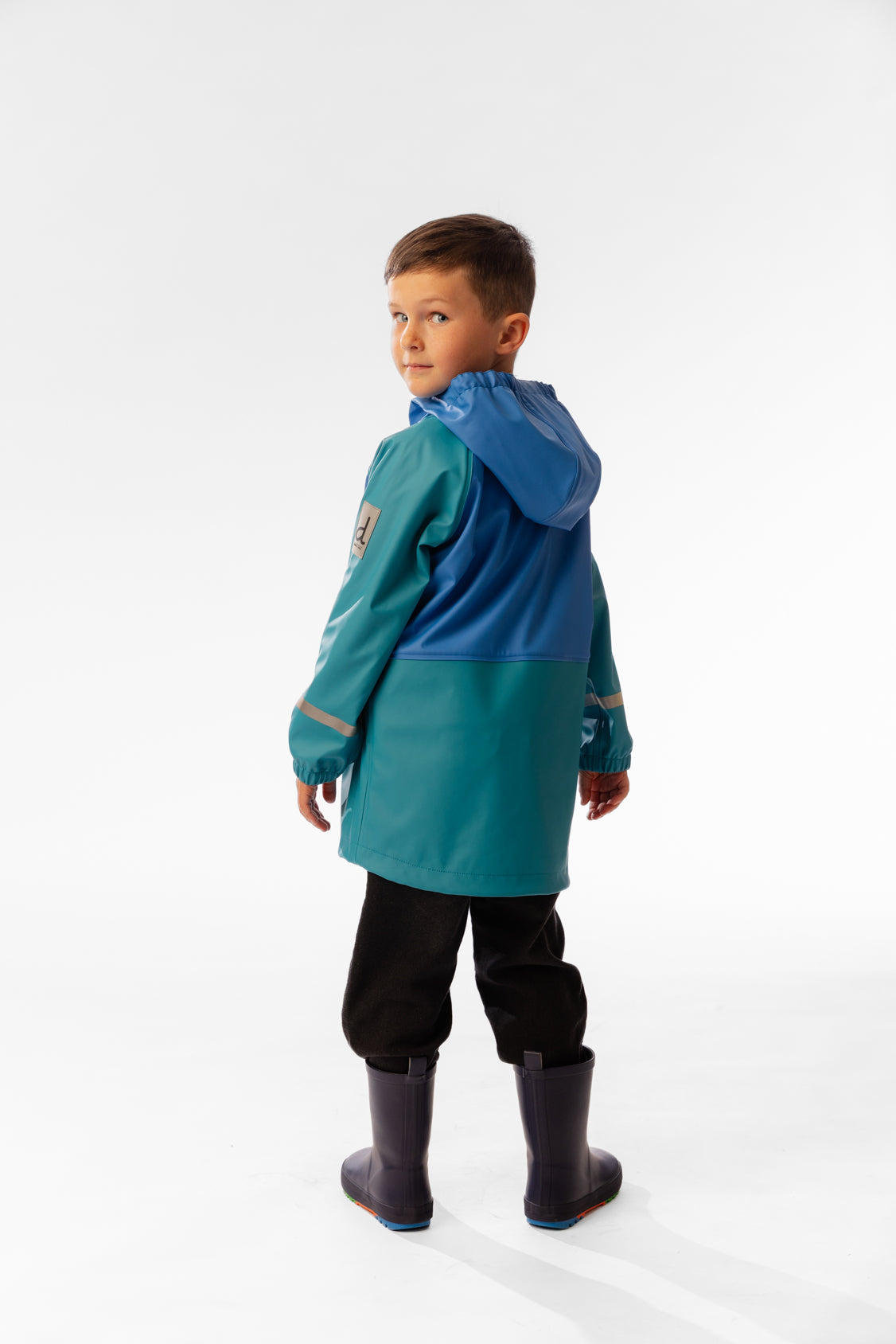 Deux par Deux Rain Jacket Dark Turquoise