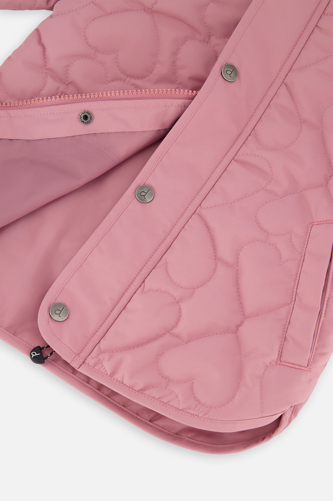 Deux par Deux Quilted Raglan Sleeve Jacket Mauve Pink