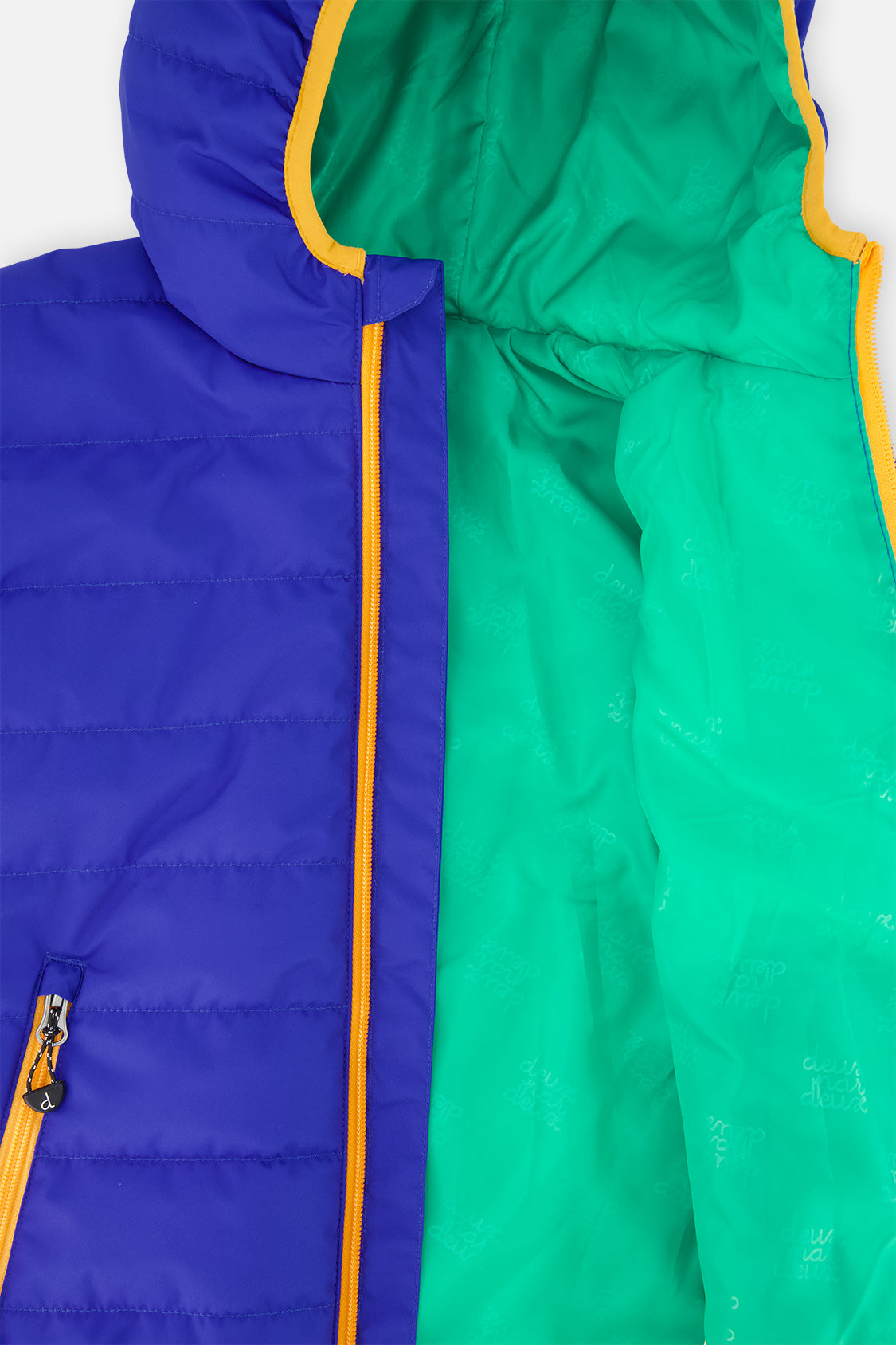 Deux par Deux Quilted Mid-Season Jacket Royal Blue