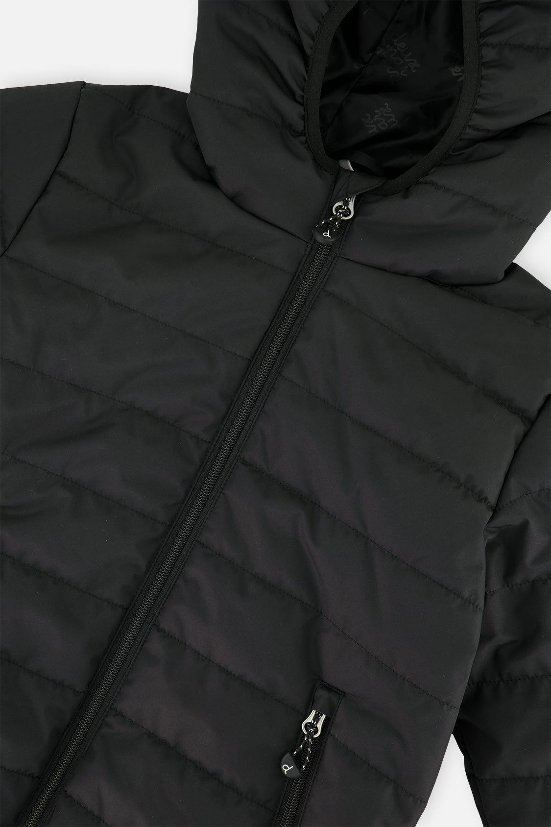 Deux par Deux Insulating Quilted Mid-Season Jacket Black