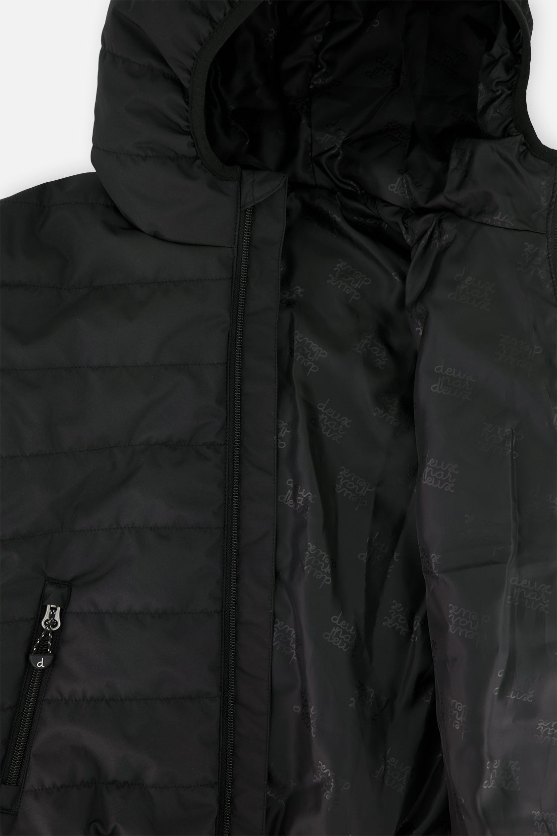 Deux par Deux Insulating Quilted Mid-Season Jacket Black