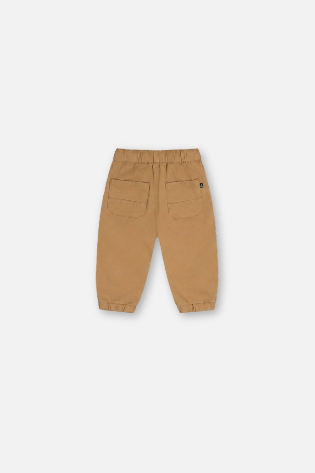 Baby Stretch Canvas Jogger Pants Beige-1