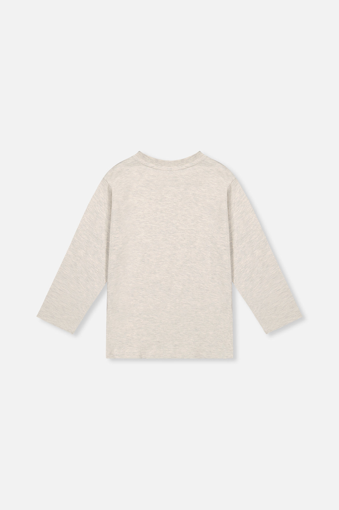 Deux par Deux Organic Cotton Long Sleeve T-Shirt Heather Grey product image P2