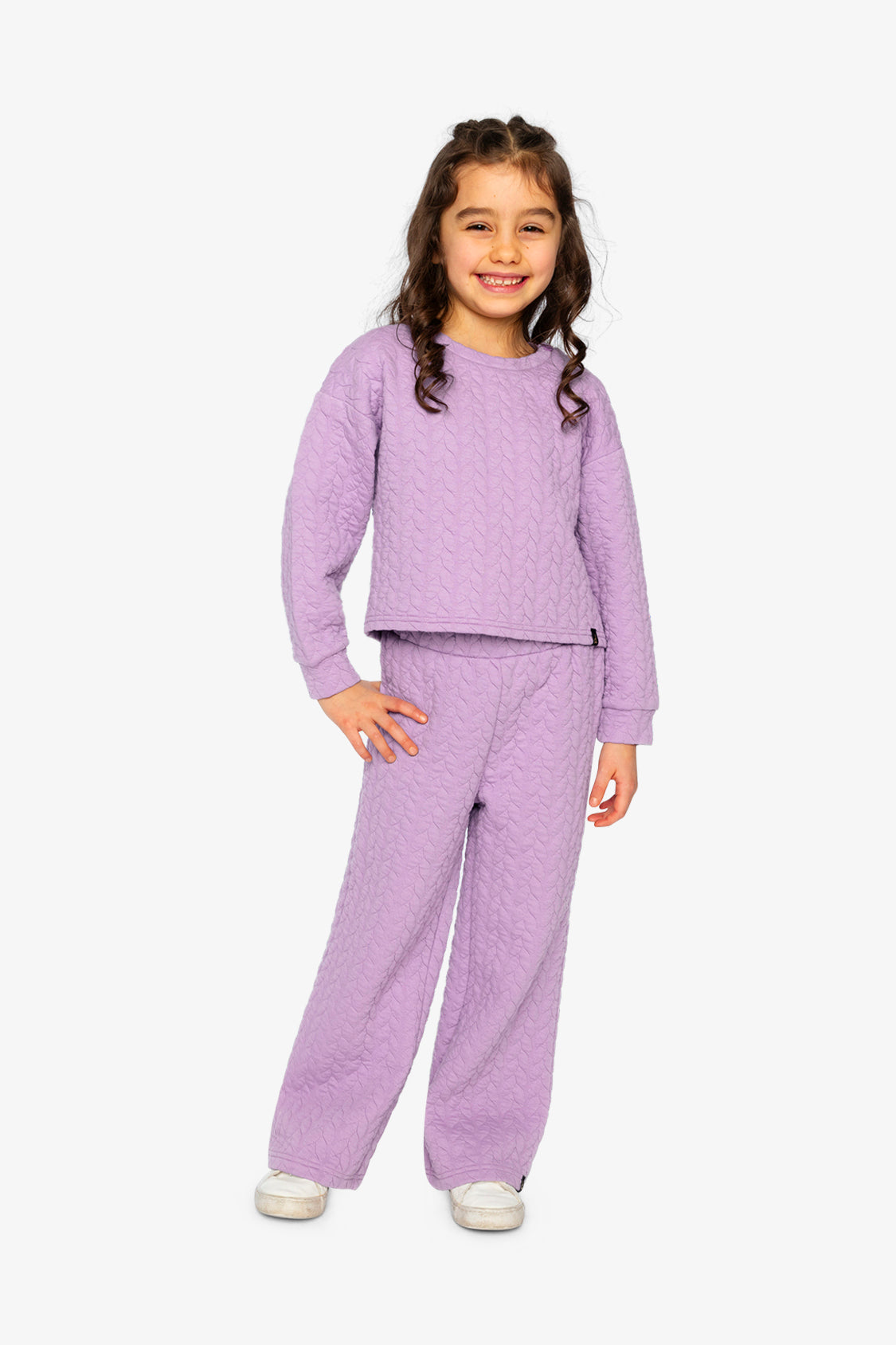 Jacquard Sweatshirt Purple-4