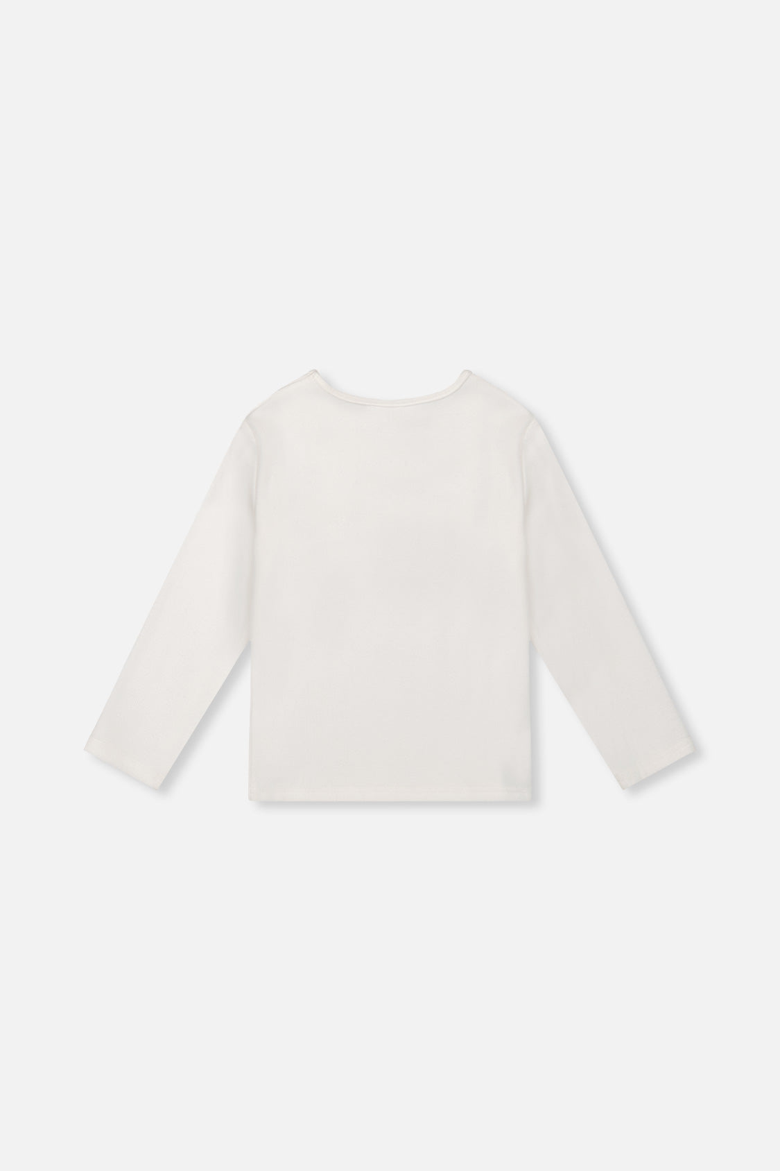 Deux par Deux Brushed Rib Crew Neck Top Off-White product image P2