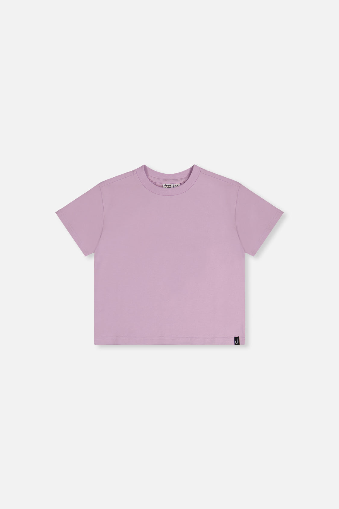 Heavy Jersey Wide Short Sleeve T-Shirt Mauve-0